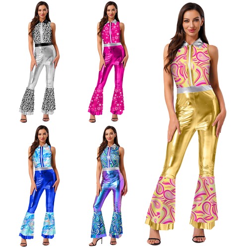 Damen metallic jumpsuit - metallic,