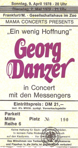 Georg danzer concert 1978 - danzer,
