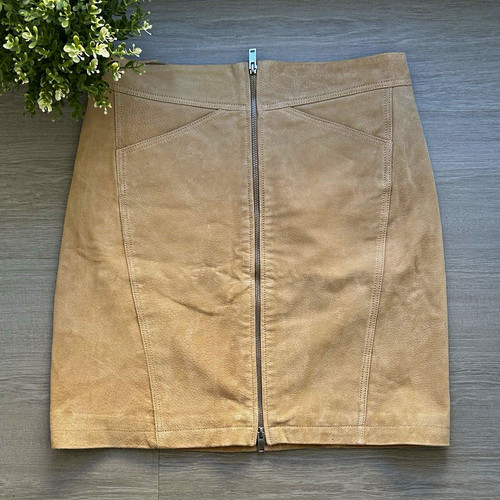 Mng damen wildleder - mng, wildleder-lederrock
