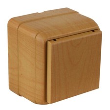 Aufputz Lichtschalter/Steckdose/Doppelte Steckdose Farbe Eiche