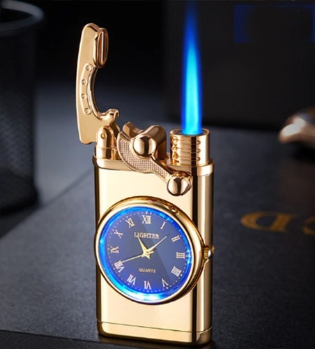 Gas feuerzeug mit uhr luxus - mit,