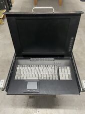 Cyber Research GFA 1518 1U Rack Mount Keyboard Monitor Drawer IT Computer Server