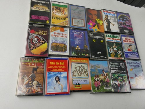 Bespielte musikkassetten - 18,