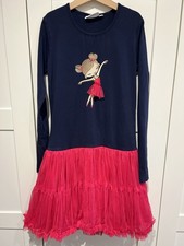 Kinder Kleid langarm mit tollem Tüllrock Gr. 152