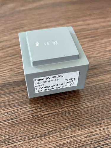 Transformator 230v 12v - 230v, 7,2v