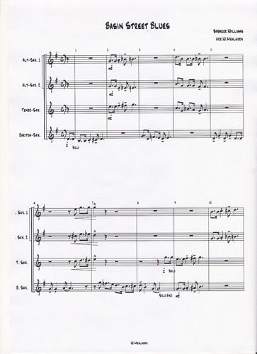 Saxophonquartettnoten basin - ",