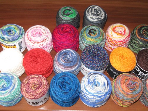 Wollpaket bunte marken - wollpaket,