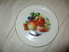 Silesia Königszelt K -  Porzellan Teller Gebäckteller mit Obstmuster