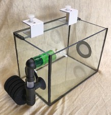 Luftheber, Ablaichkasten,Garnelenbecken , Ablaichbecken,Glas,Einhängebecken 20cm