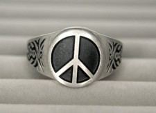 Handmade Peace Sign Ring