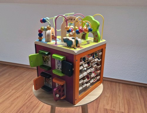 Motorikwürfel holz smythtoys - motorikwürfel,