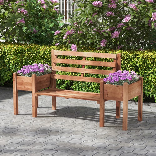 Outsunny gartenbank sitzer - outsunny, 2-sitzer