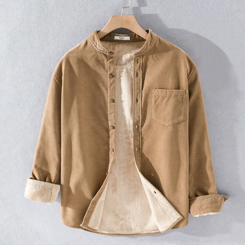 Herren kord fleecefutter hemd - fleecefutter,