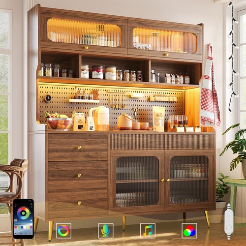 Led seitenboard buffetschrank - led,