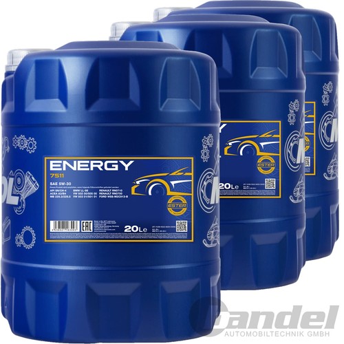 20l mannol energy 5w30 - 3x,