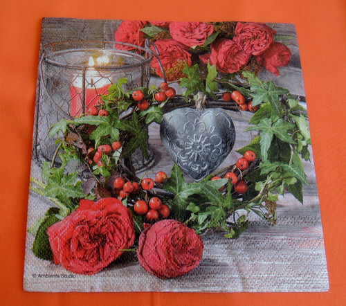 Lose servietten rosen rot - servietten,