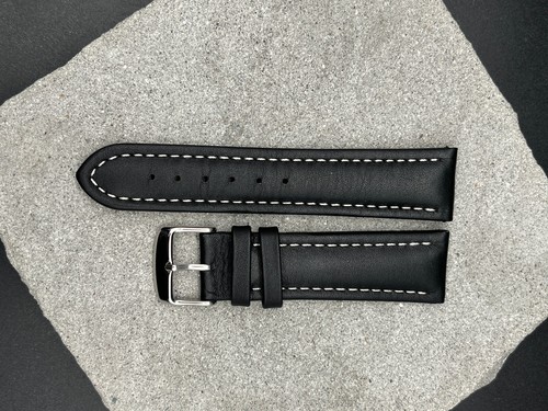 Neu 22mm schwarz lederband - neu,