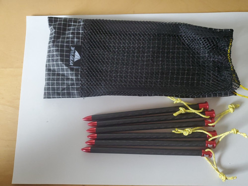 Ultralight carbon stakes - carbon,
