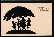 AK Rasch, rasch!, Angefasst und schnell herumgesprungen, Kinder tanzen um einen 