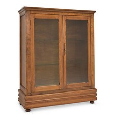 ANTIK! Kleiner Vitrinenschrank restauriert Weichholz Jugendstil um  1920 Vitrine