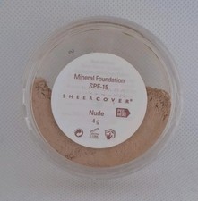 Sheer Cover Mineral Foundation NUDE 4g Full Size SPF 15 Neu & Versiegelt Selten x1