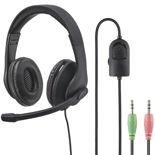 Hama office headset 2x - headset,