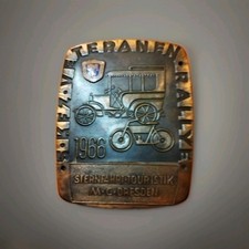 DDR Plakette ADMV 5.KFZ Veteranen Rallye Sternfahrttouristik MC Dresden 