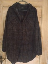 Damen Winter Blusenkleid Kleid