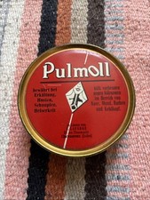 alte Arzneidose Blechdose Apotheker - Dose Pillendose Werbung Reklame Pulmoll