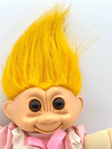 Vintage kuschel troll gelbe - kuschel,