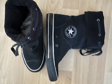 Converse  All Star Stiefel schwarz Chucks mit Fell Gr.UK 4 EUR 36/5 NEU