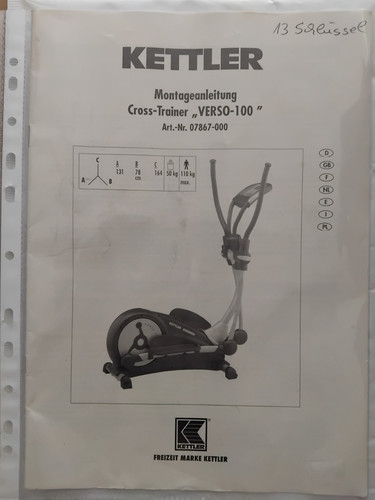 Kettler cross trainer - kettler, cross-trainer