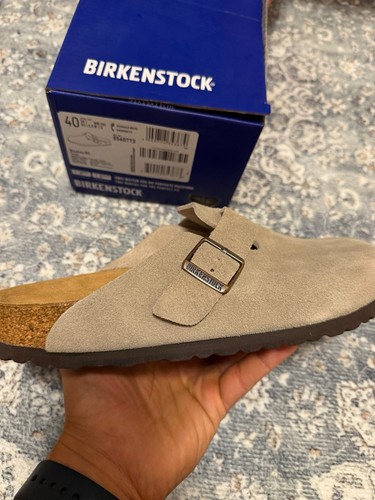 Birkenstock boston clog taupe - birkenstock,
