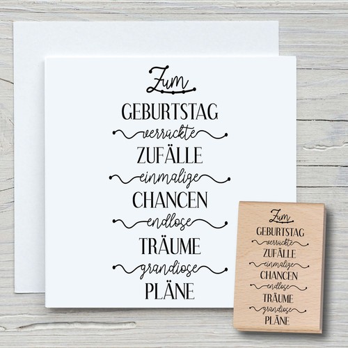 Stempel zum geburtstag - geburtstag,