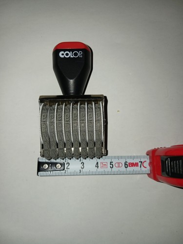 Colop ziffernstempel stellig - ziffernstempel, 8