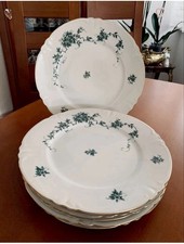 Hutschenreuther Abt. Paul Müller Selb 6 Speiseteller Porzellanrelief Ø 25 cm Top