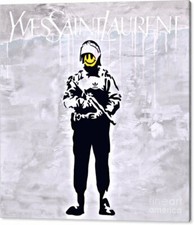 Motiv Bansky Hommage Silber