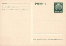 Deutsch Reich - Postkarte  Besetzung Elsass - Hindenberg +ar393