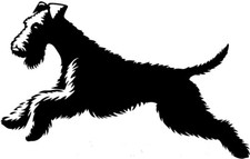  AIREDALE TERRIER Aufkleber Autoaufkleber Folienaufkleber Silhouette #77