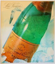 Ältere Werbetafel Aufsteller Veuve Cliquot Champagner 80er 90er Jahre
