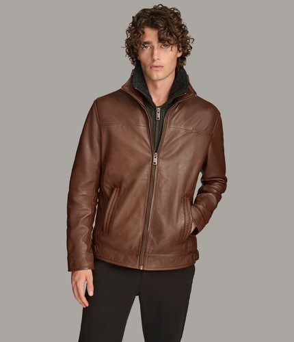 Echt leder jacke handarbeit - echt,