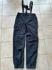 MAMMUT Herren Wanderhose Outdoorhose m. Trägern Gr. 52 schwarz Schoeller dynamic