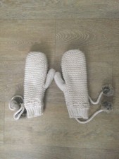 H&M Handschuhe Strick weiß