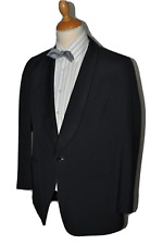 SMOKING  sandam Gr. 26 L kurz  DINNERJACKET-SCHALKRAGEN/SEIDENSPIEGEL BLAUSCHWRZ