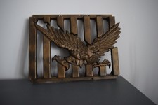 Wandtafel Bronze Skulptur Adler Metall  3kg 40cm x 29cm x 3cm BxHxT