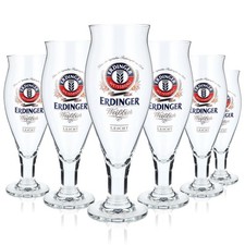 6x Erdinger Bier Glas