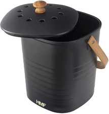 HMF Nachhaltiger Biomülleimer Komposteimer mit Deckel 3L Mülleimer Bioeimer 