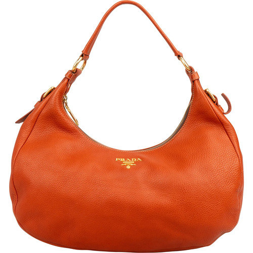 Prada orange vitello - prada, daino