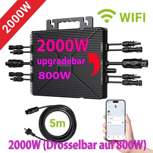 2000w drosselbar auf 800w - 2000w,