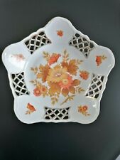 Portelanul aus Alba iulia, Prunkschale, Gitter, Gold, Blumen